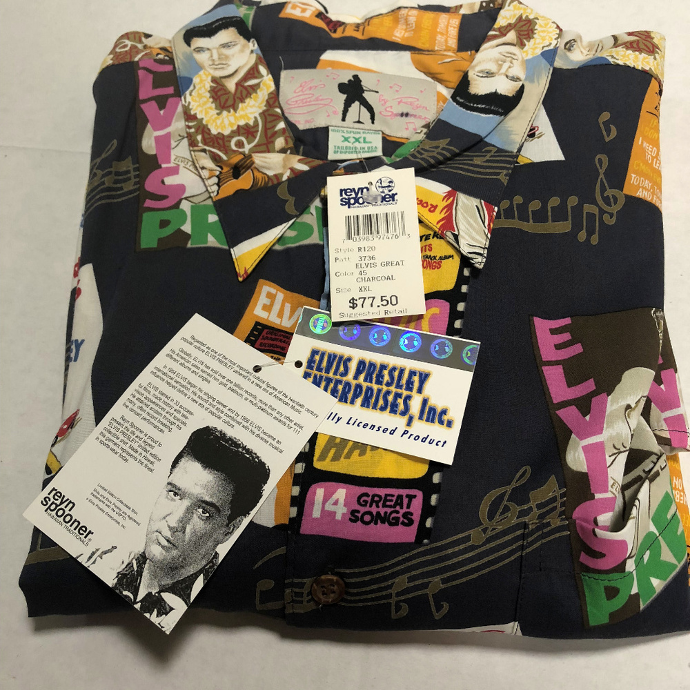 NWT Reyn Spooner Elvis Presley Ltd Ed. Vintage